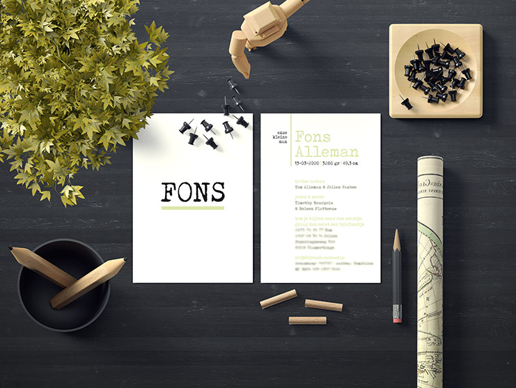 Lina Design Geboortekaartje Fons