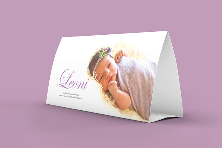 Lina Design Geboortekaartje Leoni