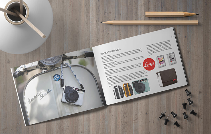 Lina Design Brochure Retro Camera